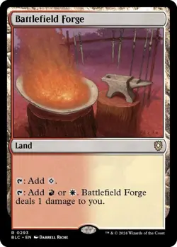Battlefield Forge - Commander: Bloomburrow BLC - MTG - NM Magic - 293 R - Image 1