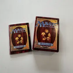 Vintage 1997 WOTC Magic the Gathering Fifth Edition Deck Empty Box And Manua MTG - Image 1