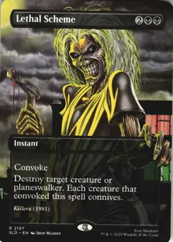 Lethal Scheme 2187 Rare Secret Lair Drop Series Magic: The Gathering Near Mint - Image 1