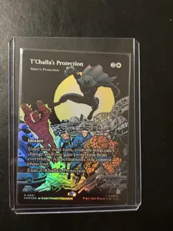T’Challa’s Protection (Teferi’s Protection) Borderless Foil Marvel Super Heroes - Image 1