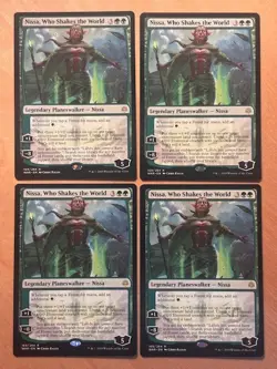 MTG Magic the Gathering 1x Nissa, Who Shakes the World War of the Spark LP - Image 1