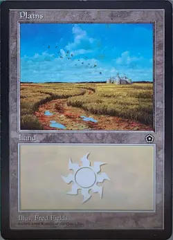 Plains (162) 162 Land Portal Second Age Magic: The Gathering Lightly Played - Image 1