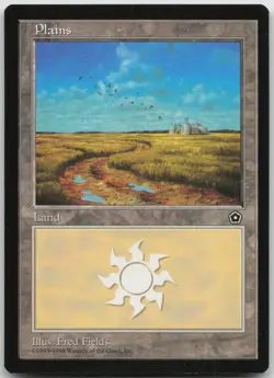 Plains (12) 162 Land Portal Second Age Magic: The Gathering Lightly Played - Image 1