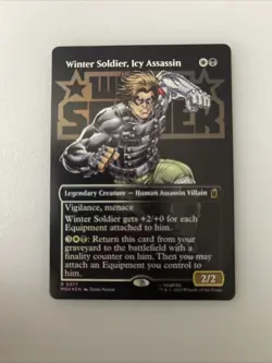 Winter Soldier, Icy Assassin (Borderless) Marvel Super Heroes Foil - Image 1