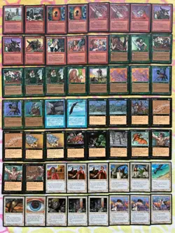 56x MTG Homelands 1995 Card Lot - MAGIC GATHERING WIZARDS 90S COMMONS CARDS - Image 1