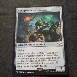 Canoptek Scarab Swarm x 1 - Rare Artifact Creature - MTG - 40K - NM+ 150/168 - Image 1