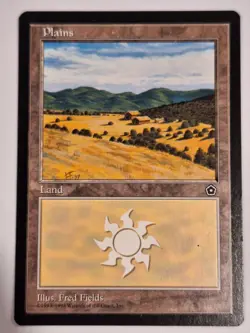 Plains (160) - Portal: Second Age - Magic the Gathering MTG Nice! - Image 1