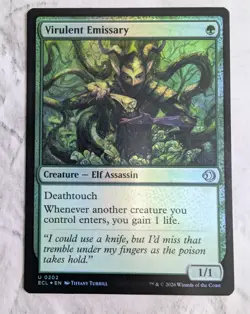 Virulent Emissary (Foil) | MTG Lorwyn ECL Elf Assassin Deathtouch Lifegain | NM - Image 1