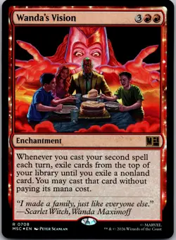 Wanda's Vision 708 Commander: Marvel Super Heroes Magic: The Gathering Foil NM - Image 1