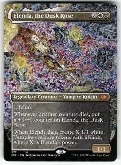 Elenda, the Dusk Rose (Borderless) 377 Double Masters 2022 MTG NM - Image 1
