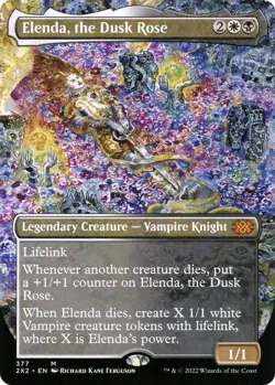 Elenda, the Dusk Rose (Borderless) 377 Double Masters 2022 MTG NM - Image 3