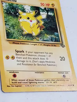 Pikachu 60/64 NM Near Mint Jungle Set 1999 Non-Holo Pokemon Card - Image 2