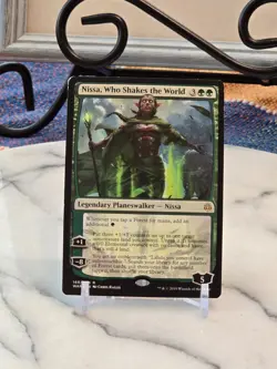 MTG Nissa, Who Shakes the World War of the Spark Regular LP - Image 1