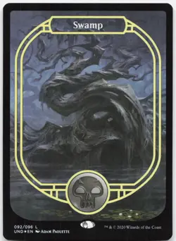 Swamp (Full Art) 92 Near Mint Unsanctioned Land Foil Magic: The Gathering - Image 1