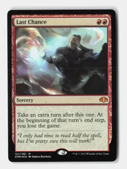 Last Chance 127 Mythic Dominaria Remastered Magic: The Gathering Foil Near Mint - Image 1