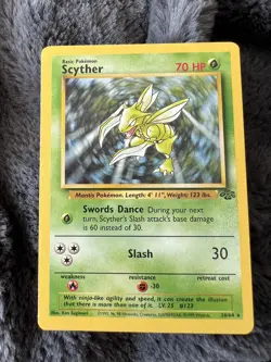 Scyther 26/64 - ⭐ Fossil Set 1999 - Grading Ready Pokemon Card TCG - PSAWORTHY - Image 1