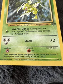 Scyther 26/64 - ⭐ Fossil Set 1999 - Grading Ready Pokemon Card TCG - PSAWORTHY - Image 2