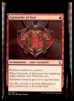 MTG Cartouche of Zeal Amonkhet Lot 4 LP - Image 1