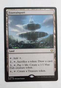 Fountainport – Bloomburrow BLB – NM Rare Land MTG - Token Interactive - Image 1