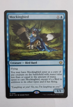 Mockingbird – Bloomburrow BLB – NM Rare Creature Bird Bard MTG - Image 1