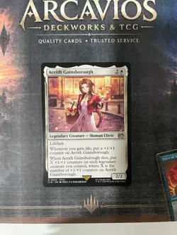 Aerith Gainsborough 4 Rare FINAL FANTASY Magic: The Gathering Near Mint - Image 1