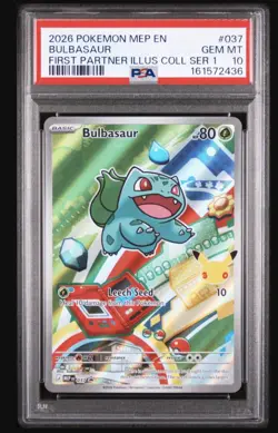 2026 POKEMON FIRST PARTNER ILLUSTRATION COLLECTION SERIES PSA 10 SEQUENTIAL SET - Image 4