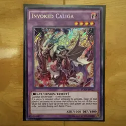 YuGiOh Invoked Caliga Unlimited Secret Rare FUEN-EN027 NM Konami - Image 1