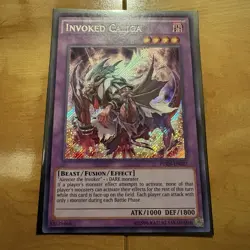 YuGiOh Invoked Caliga Unlimited Secret Rare FUEN-EN027 NM Konami - Image 2