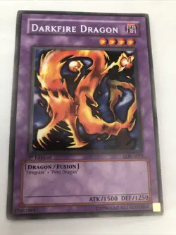 DARKFIRE DRAGON LOB-A019 Rare 1st Edition Australia YuGiOh LP + 1x Unlimited LOB - Image 2