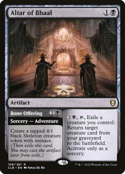 ALTAR OF BHAAL mtg NM Commander Legends Baldurs Gate 1 Rare - Image 1