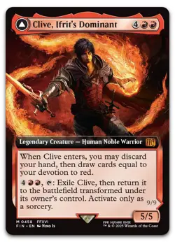 Clive, Ifrit's Dominant (Extended Art) #458 (NM) Final Fantasy FIN Magic MTG - Image 1