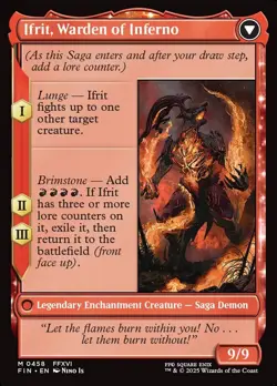 Clive, Ifrit's Dominant (Extended Art) #458 (NM) Final Fantasy FIN Magic MTG - Image 2