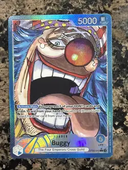OP09-042 Buggy Leader Alt Art Emperors in the New World One Piece TCG English - Image 2