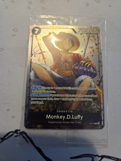 Bandai One Piece Monkey D. Luffy P-075 Promo NM TIN PACK SEALED - Image 1