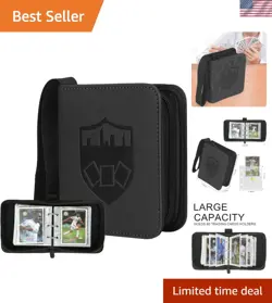 Mini Card Binder 1 Pocket, 80 Pockets Trading Card Binder, Small 2 Pocket Tr... - Image 1