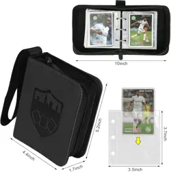 Mini Card Binder 1 Pocket, 80 Pockets Trading Card Binder, Small 2 Pocket Tr... - Image 5