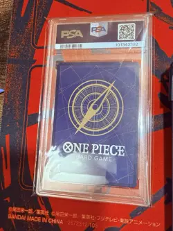 One Piece Paramount War Monkey D Luffy OP02-041 Alt Art PSA 10 - Image 2