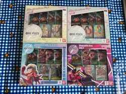 Bandai One Piece Trading Card Game - Illustration Box Volume 1-4 New/Sealed - Image 1