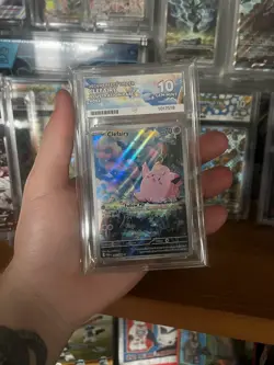 Pokemon TCG Clefairy Illustration Rare 094/088 ACE 10 💎 PERFECT SUBGRADES - Image 1