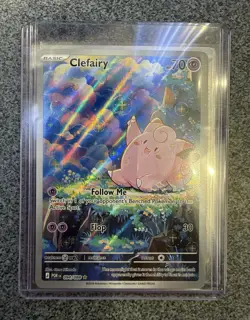 Pokemon TCG Clefairy 094/088 Obsidian Flames Illustration Rare Holo 2023 - Image 1