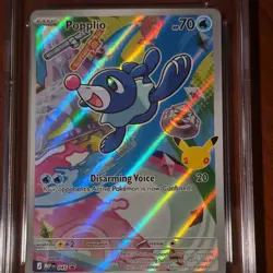 Pokemon CGC 10 GEM MINT Popplio Black Star Promo 045 Holo English First Partner - Image 2
