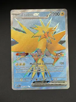 Zapdos ex 192/165 Pokemon TCG Scarlet & Violet 151 Ultra Rare Full Art - Image 3