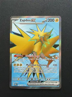 Zapdos EX 192/165 Pokemon TCG Scarlet & Violet 151 Ultra Rare Full Art NM - Image 1