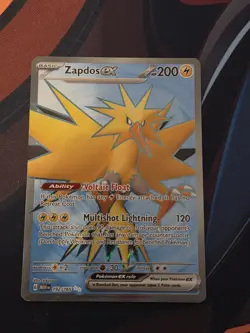 Zapdos ex 192/165 Pokemon TCG Scarlet & Violet 151 Ultra Rare Full Art NM - Image 1