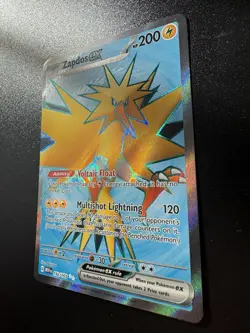 Pokemon TCG Scarlet & Violet Zapdos EX Card 151-192/165 Full art - Image 2