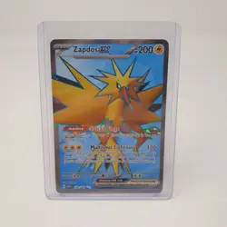 Zapdos ex 192/165 151 Pokemon TCG Card Scarlet & Violet Full Art Rare Holo ENG - Image 3