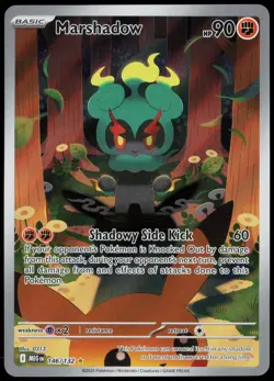 Marshadow 146/132 Illustration Rare Mega Evolution Pokemon Card Holo Near Mint - Image 1