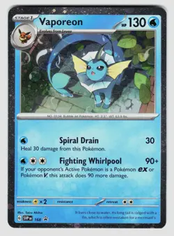 Pokemon Vaporeon - (Cosmos Holo) Promo SV: Scarlet & Violet Promo Cards 168 NM - Image 1