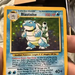 Pokemon TCG CARD Blastoise 2/102 Base Set Holo Rare Unlimited MP - Image 3