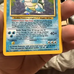 Pokemon TCG CARD Blastoise 2/102 Base Set Holo Rare Unlimited MP - Image 4
